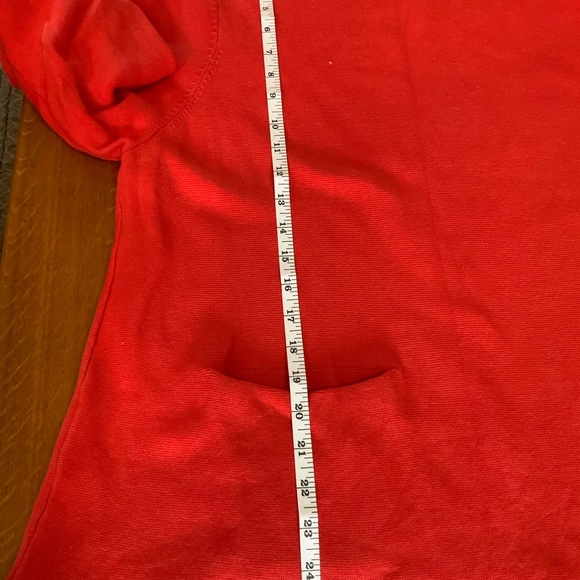 Wide sleeve tunic cotton sweater, with pockets - Picture 6 of 6